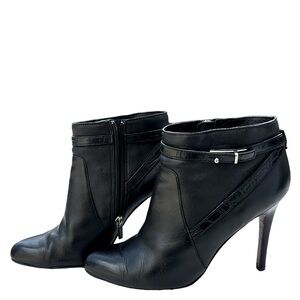 Coach Black Leather booties 6.5
